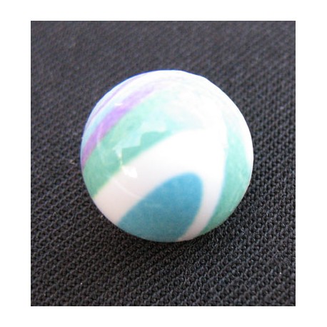 Bouton demi boule multicolore 13mm