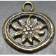 Charms  edelweiss vieux bronze 22 mm