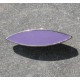 Bouton métal argent lilas 30 mm b38