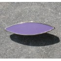 Bouton métal argent lilas 30mm 