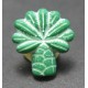 Bouton palmier vert blanc  15 mm b58