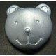 Bouton ours bleu nacré 25 mm b46