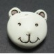 Bouton ours blanc ivoire 15mm 