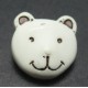 Bouton ours blanc ivoire 15 mm b46