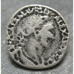 Bouton empereur vieil argent 22 mm b70