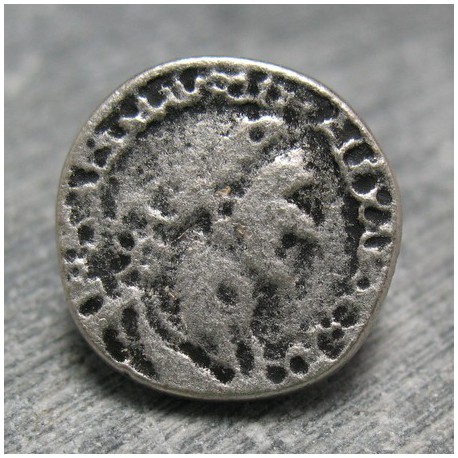 Bouton empereur vieil argent 15mm 