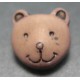 Bouton ours marron 11mm 