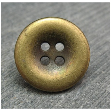 Bouton bretelle vieil or 18mm 