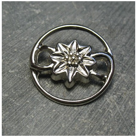 Bouton edelweiss 25mm 