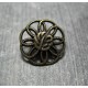 Bouton fleur vieil or 18 mm b12