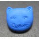 Bouton chat bleu 14mm