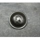 Bouton cheval vieil argent 23 mm b13