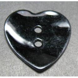Nacre coeur noir 20mm