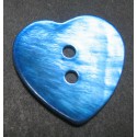 Nacre coeur bleu 20mm