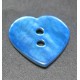 Nacre coeur bleu 15 mm