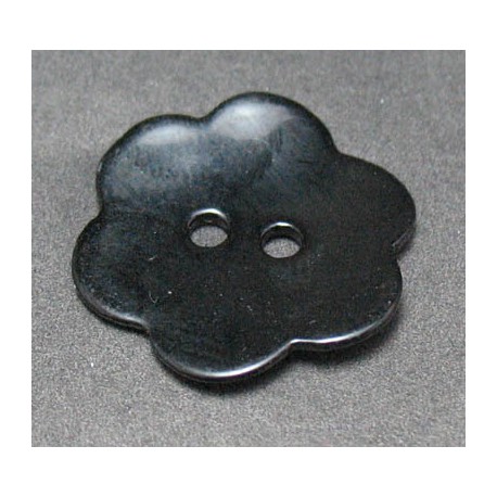 Nacre fleur noir 20mm