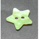 Nacre étoile vert anis 15 mm