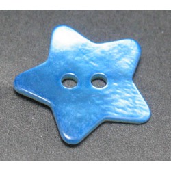 Nacre étoile bleu 15mm