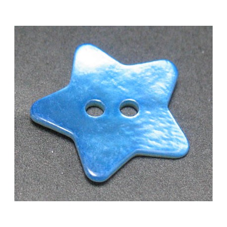 Nacre étoile bleu 15mm