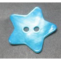 Nacre étoile turquoise 20mm