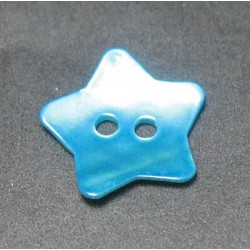 Nacre étoile turquoise 15mm