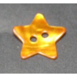 Nacre étoile orange 15 mm