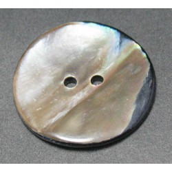 Bouton nacre ancienne irisé 25 mm b64