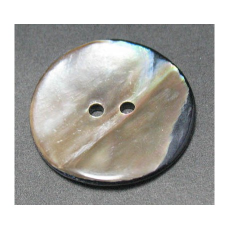 Bouton nacre ancienne irisé 25 mm b64