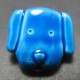 Bouton chien bleu 15 mm b15