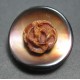 Nacre ancienne fleur marron 23 mm b51