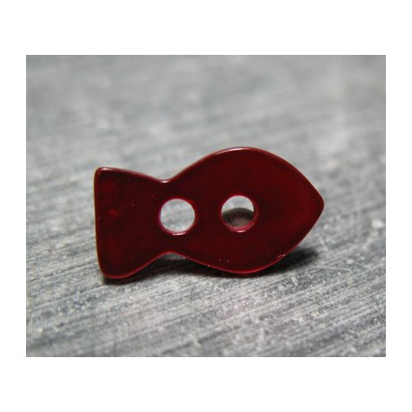 Nacre poisson rouge 15mm 