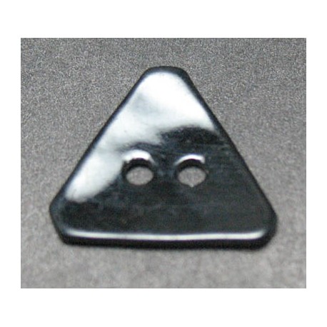 Bouton nacre triangle noire 15mm