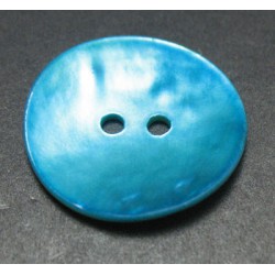 Bouton nacre turquoise  21 mm