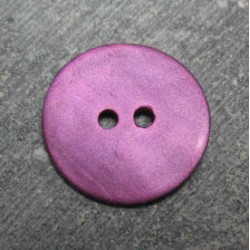 Bouton nacre violet 18mm