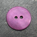 Bouton nacre violet 18mm