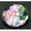 Bouton nacre ormeau 22 mm b31