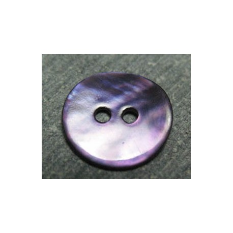 Bouton nacre violette 13 mm b31