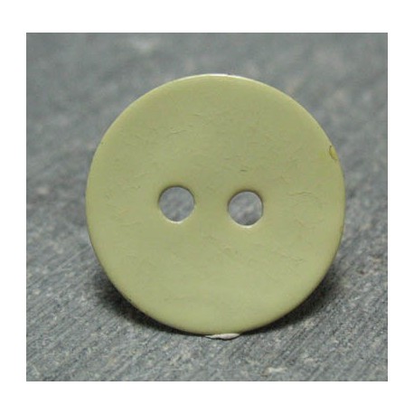 Bouton nacre jaune 15mm