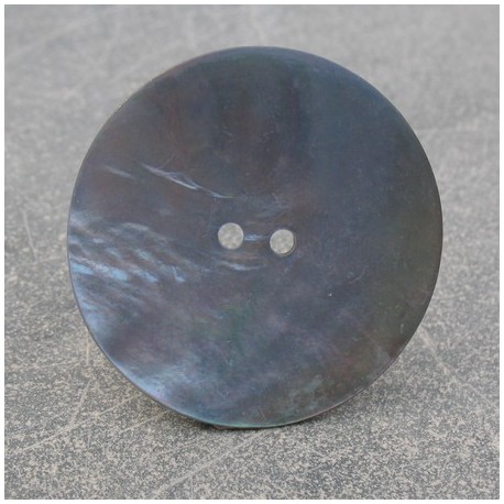 Bouton nacre bleu 38mm