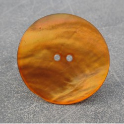 Bouton nacre orange 38 mm