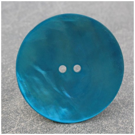 Bouton nacre turquoise 38mm