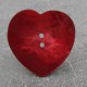 Bouton nacre coeur rouge 38 mm
