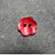 Bouton nacre fleur rouge 15mm