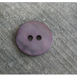 Bouton nacre agoya violette 15 mm b31