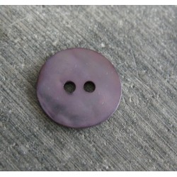 Bouton nacre agoya violette 15mm