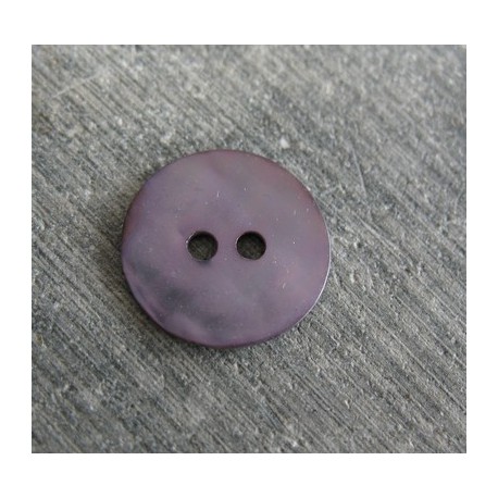 Bouton nacre agoya violette 15mm