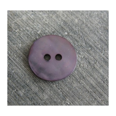 Bouton nacre agoya violette 15 mm b31