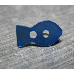Nacre poisson bleu 15mm 