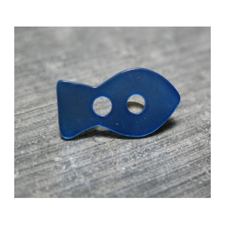 Nacre poisson bleu 15mm 