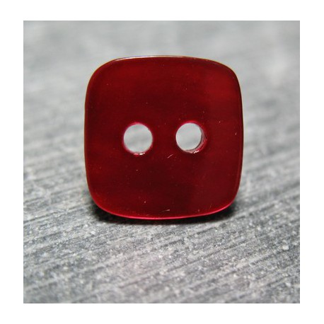 Nacre carré rouge 13 mm